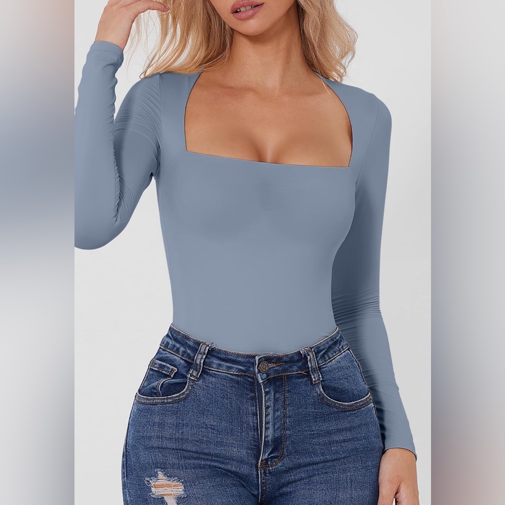 Dusty Blue Bodysuit